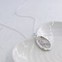 Silver Fingerprint Impression Organic Pendant, thumbnail 4 of 6