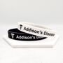 Addison's Disease Medical Bracelet Silicone Set Of Two, thumbnail 3 of 11
