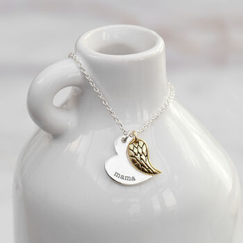 Personalised Heart And Wing Necklace, 3 of 12