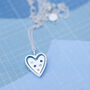 Family Birthstone Personalised Heart Spinner Necklace, thumbnail 3 of 9