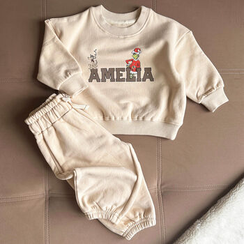 Grinch Name Personalised Baggy Tracksuit, 3 of 5