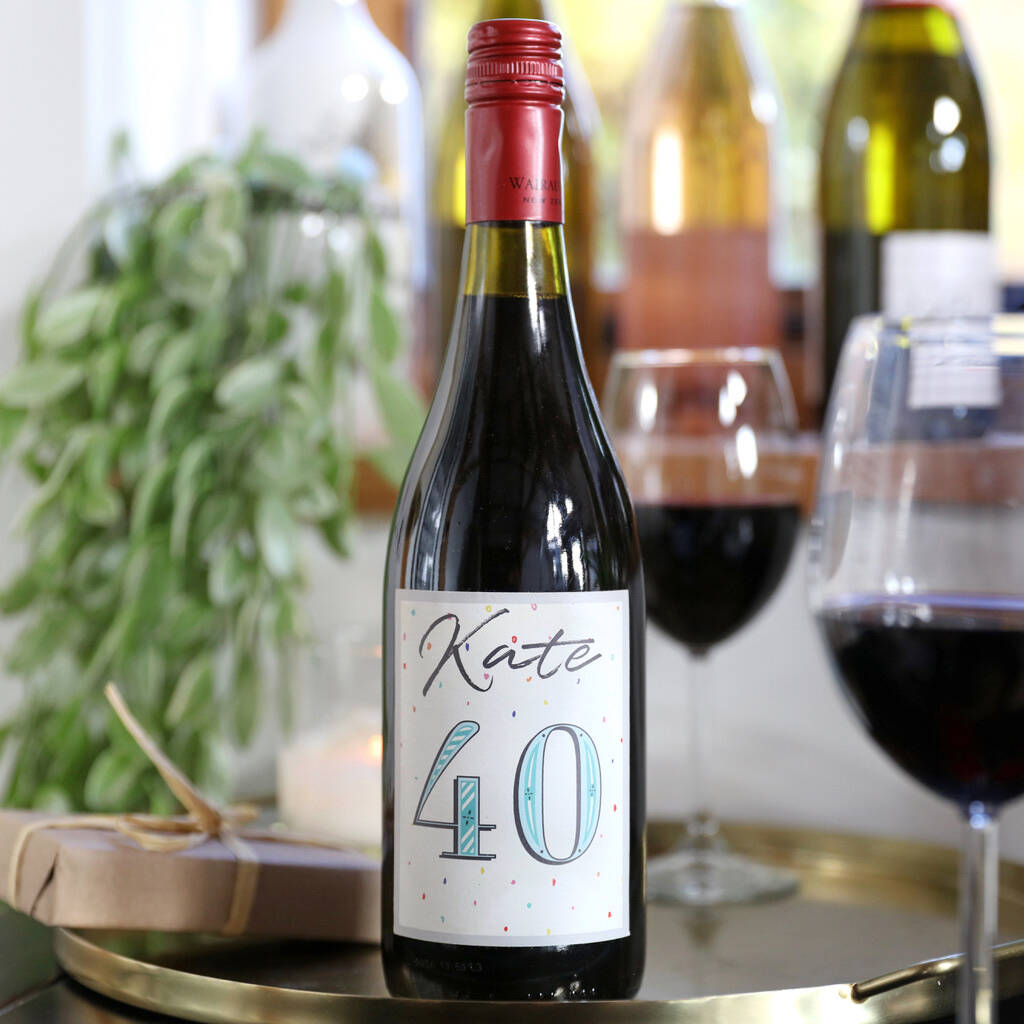 Personalised 'Milestone Birthday' Bottle Of Wine, 1 of 4