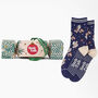 Barn Owls Bamboo Socks Women's Christmas Cracker Hanging Tree Decoration, thumbnail 1 of 5