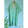 Wildflower Long Kimono Dressing Gown, thumbnail 2 of 3