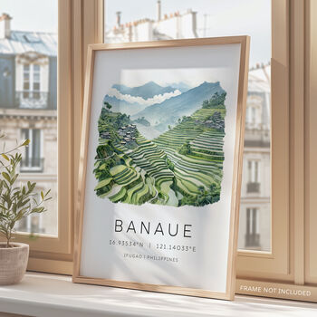 Philippines Travel Print Of Banaue Rice Fields, 3 of 7
