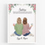 Sisters Best Friend Personalised Quote Print, thumbnail 7 of 7