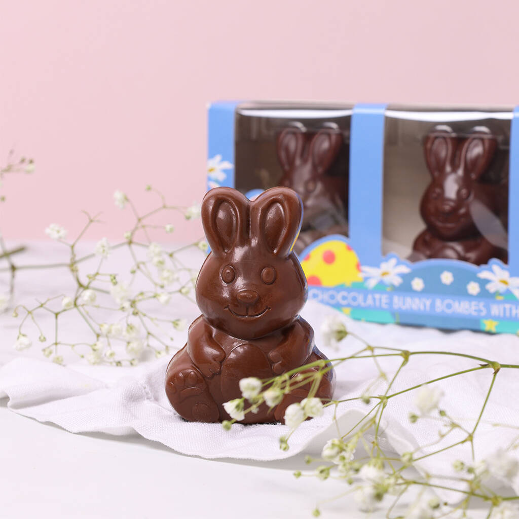 Easter Bunny Hot Chocolate Bombes, Three Bombes