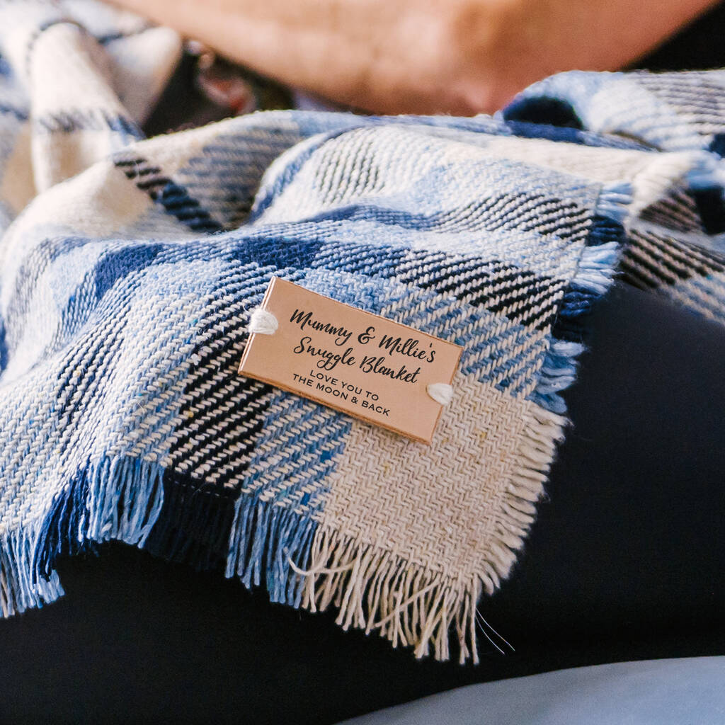 Personalised Mummy And Me Snuggle Blanket By Delightful Living