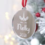 Personalised Christmas Bauble With Unicorn, thumbnail 2 of 2