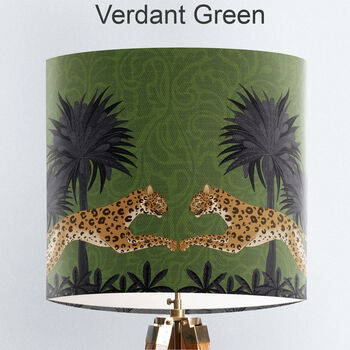 Leaping Leopard Lampshade, Multi Colours Available, 3 of 9