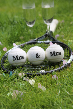 Customised Wedding Themed Tennis Balls, 9 of 10