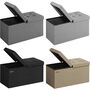 Storage Ottoman Flipping Lid Foldable Storage Bench, thumbnail 8 of 8