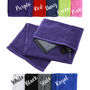 Personalised Embroidered Gym Towel With Zipped Pocket, thumbnail 3 of 9