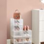 Eight White Stackable Shoe Boxes Storage Organisers, thumbnail 3 of 6