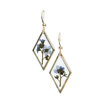 Forget Me Not Or Baby's Breath Diamond Drop Earrings, 4 of 5