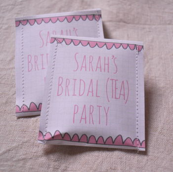 Bridal Shower Tea Bag Favour Pack Of 10, 11 of 12