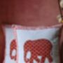 Ele Block Printed Cushion Cover Set Of Two, thumbnail 3 of 3