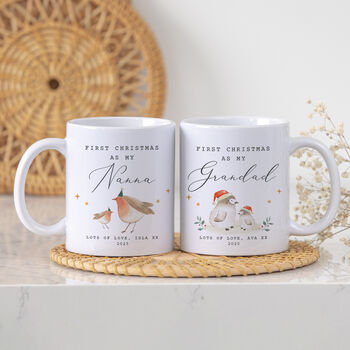 Personalised First Christmas Mug – New Nanny, Grandad, Grandma Or Grandparent Gift, 4 of 9