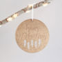 Personalised First Christmas Wooden Tree Ornament, thumbnail 3 of 4