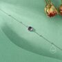Sterling Silver Genuine Amethyst Bracelet, thumbnail 4 of 12
