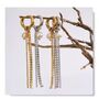 Cannes D'or Gold Crystal Ombré Vintage S Drop Earrings, thumbnail 4 of 4