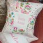 Patchwork Fairy Name Cushion, thumbnail 3 of 7