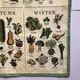 Seasonal Fruit And Vegetable Tea Towel, thumbnail 5 of 8