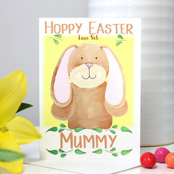 Personalised Bunny Family Easter Card, 6 of 7