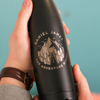 Personalised Reusable Adventure Bottle For Dad, 2 of 4