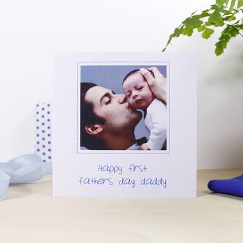 Personalised First Father's Day Photo Card, 4 of 7