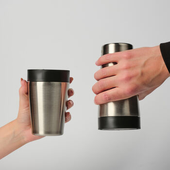 Circular And Co Travel Mug Made From Recycled Stainless Steel 8oz Uncoated Black, 5 of 7