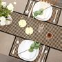 Brown Stripe Bamboo Table Runner, thumbnail 7 of 9