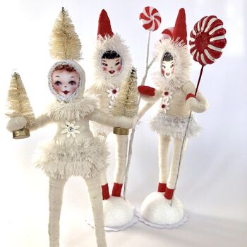 Candy Cane Lollipop Girl Christmas Decoration, 8 of 8