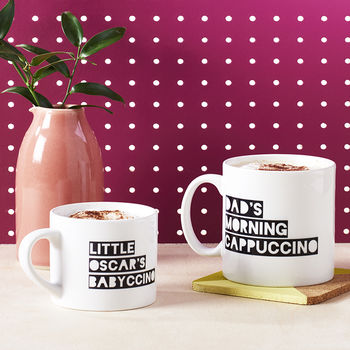 Personalised Cappuccino/Babyccino Mugs, 3 of 5