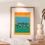 Personalised Tuscany Travel Illustration Print, thumbnail 1 of 6