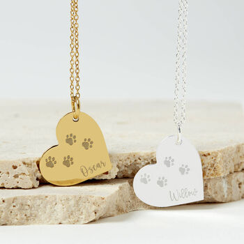 Personalised Pet Remembrance Silver Heart Necklace, 12 of 12