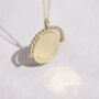 9ct Solid Gold Personalisable Spinner Pendant Necklace, thumbnail 2 of 7