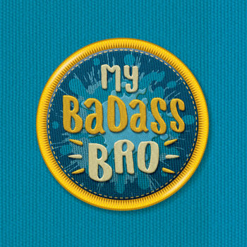 Funny Brother Birthday Card ‘Badass Bro’, 3 of 5