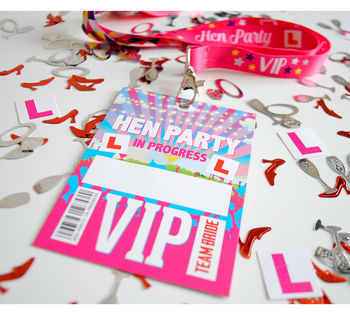 Hen Party Vip Lanyards, 3 of 10