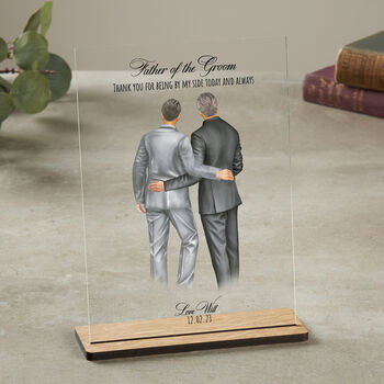 Father Of The Groom Wedding Acrylic Plaque, 4 of 6