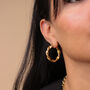 18 K Gold Plated Brooklyn Hoops, thumbnail 2 of 7