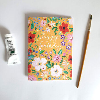 Happy Birthday Flower Card, 4 of 7