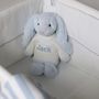 Personalised Striped Baby Blanket And Bashful Bunny, thumbnail 5 of 8
