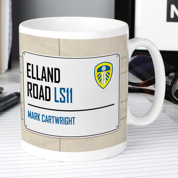 Leeds Utd Fc Street Sign Mug, 3 of 3
