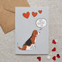 Beagle Valentine's Day Card, thumbnail 1 of 2