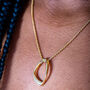 Volcan Pendant In 18ct Gold Vermeil, thumbnail 2 of 5