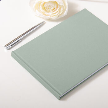 Personalised Wedding Linen Guest Book Script Modern, 12 of 12