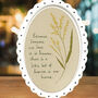 Elegant White Scallop Oval Porcelain Memorial Frame Because Someone Is In Heaven, thumbnail 3 of 3