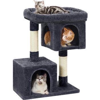 Cat Tree With Sisal Scratching Posts And Plush Condos, 9 of 10