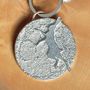 Boxing Hare And Moon Pewter Key Ring Gifts, thumbnail 5 of 9